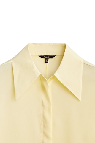 Chemisier jaune en soie mélangée - Jaune