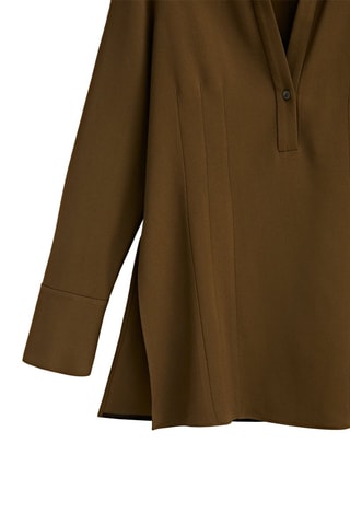 Blouse cintrée coutures - Kaki