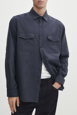 Chemise regular - Bleu marine