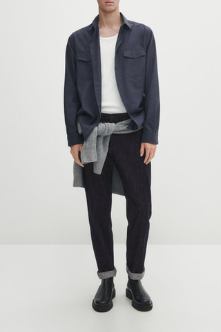 Chemise regular - Bleu marine