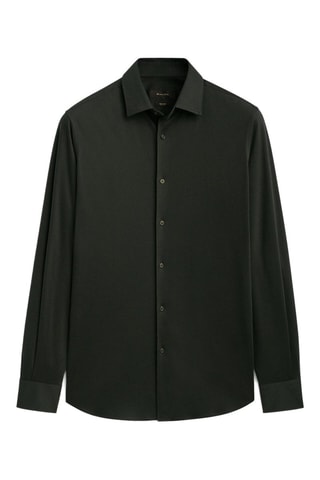 Chemise en lin - Vert bouteille