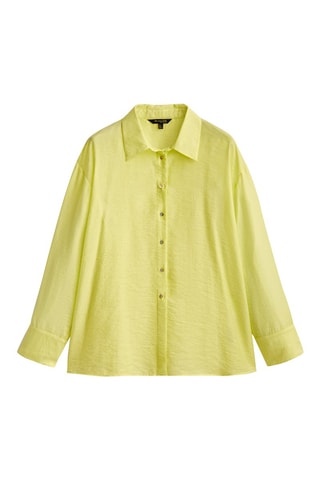 Chemisier fluide détail dos - Jaune