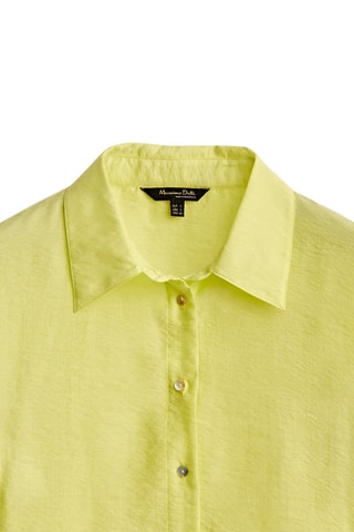 Chemisier fluide détail dos - Jaune