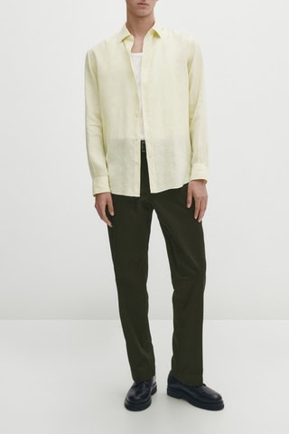 Chemise slim - Jaune