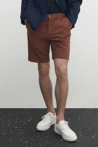 Bermuda en laine - Marron