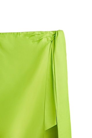 Jupe dégradée nœud sur le côté - Vert citron et kaki