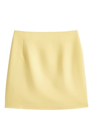 Jupe courte avec poches - Jaune