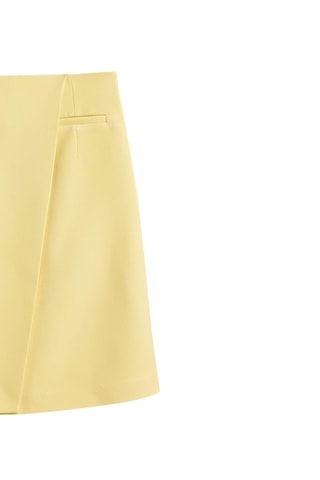 Jupe courte avec poches - Jaune
