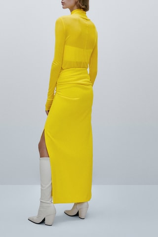 Jupe froncée jaune limited edition - Jaune