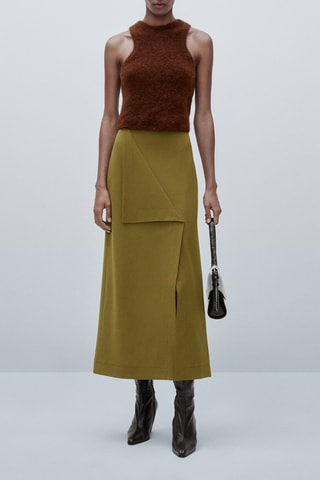 Jupe détail devant limited edition - Vert olive