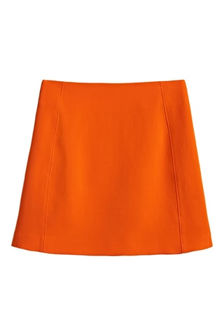 Jupe courte avec fentes - Orange