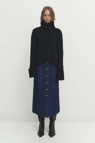 DENIM CARPENTER SKIRT