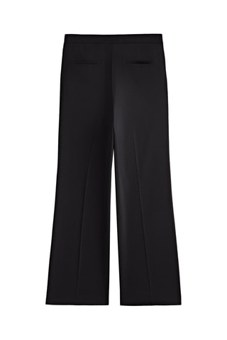 Pantalon de costume détail couture centrale - Noir