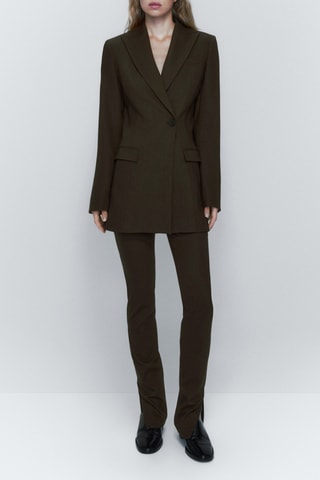 Pantalon de costume fentes dans le bas - Marron