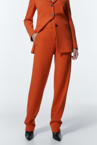 Pantalon de costume  en laine - Orange