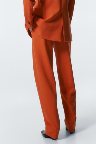 Pantalon de costume  en laine - Orange