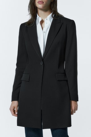 Blazer trois-quarts noir - Noir