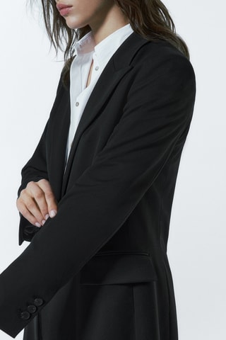 Blazer trois-quarts noir - Noir