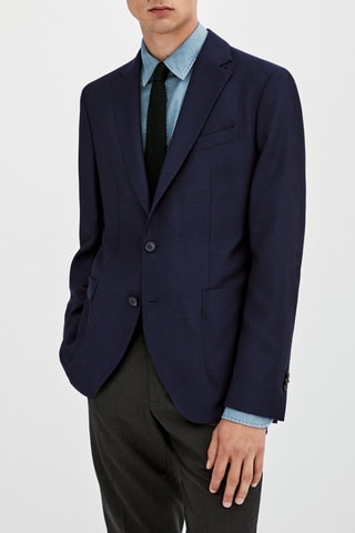 Blazer laine bleu marine - Bleu marine