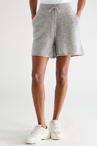Short en laine - Gris chiné