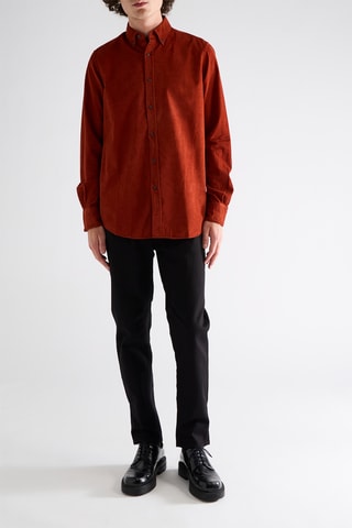 Chemise slim - Rouge brique