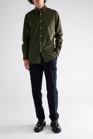 Chemise en ramie - Vert foncé