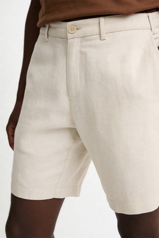 Bermuda en lin - Ecru