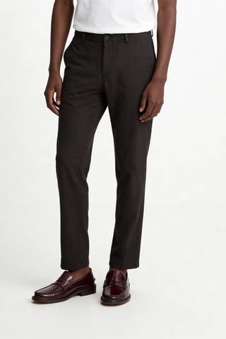 Chino slim en laine - Noir