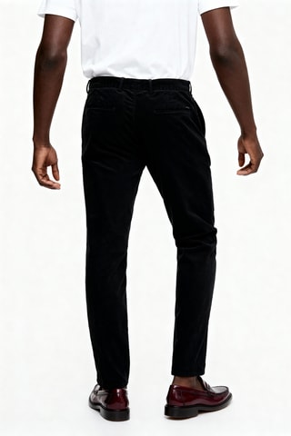 Chino slim en laine - Noir