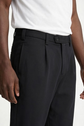 Chino relaxed en lin - Noir