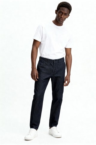 Pantalon tapered en laine - Noir