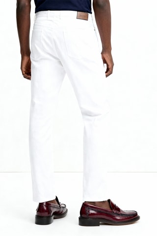 Jean slim en laine - Blanc