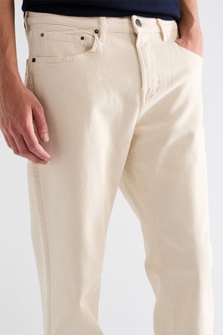 Jean tapered en laine - Ecru