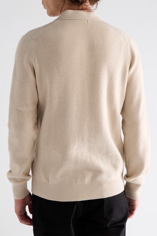 Polo en laine et cachemire - Beige