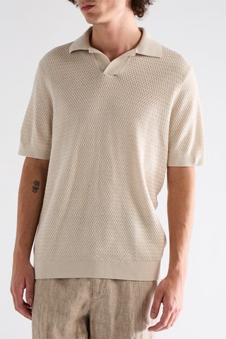 Polo en laine - Beige