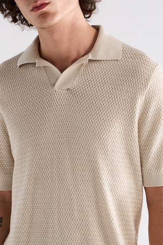 Polo en laine - Beige