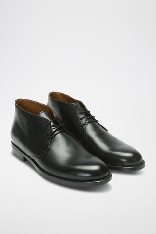 Bottines Chukka en cuir Regular  - Noir