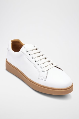 Baskets regular en cuir  - Blanc