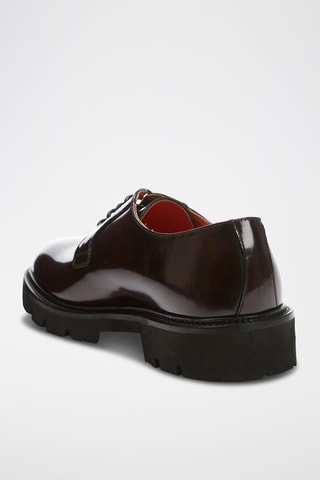 Derbys en cuir verni Clement  - Rouge