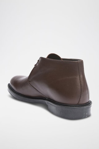 Bottines en cuir Chukka  - Marron