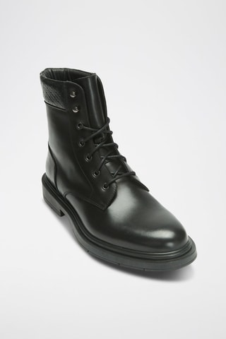 Bottines en cuir Ankle  - Noir