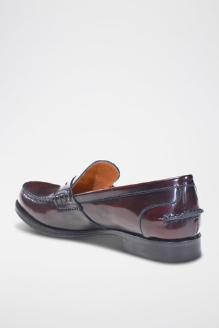 Lakleren Mocassins Penny  - Rood