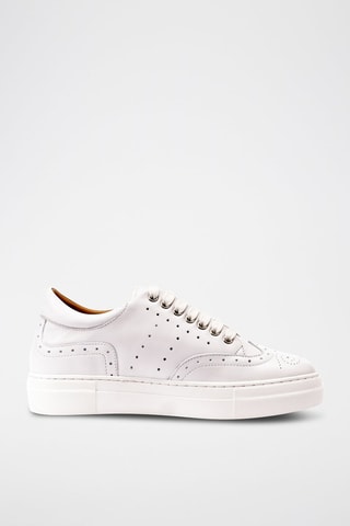 Baskets regular en cuir  - Blanc