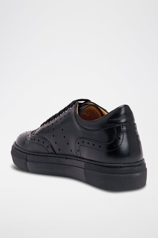 Baskets regular en cuir  - Noir