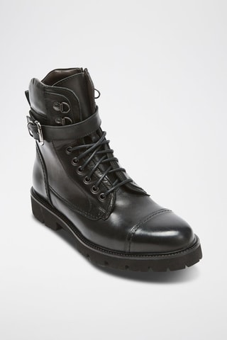 Boots en cuir  - Noir