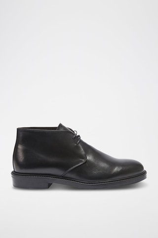 Bottines en cuir Chukka  - Noir