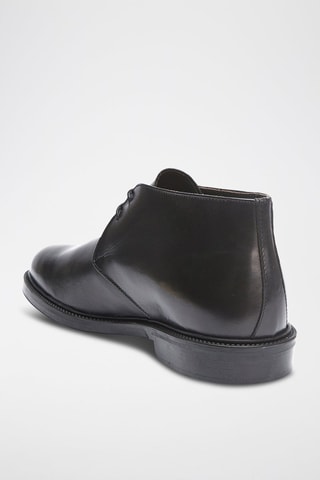 Bottines en cuir Chukka  - Noir