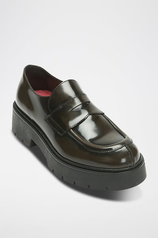 Mocassins en cuir Penny  - Marron