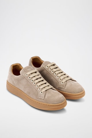 Baskets en nubuck  - Beige