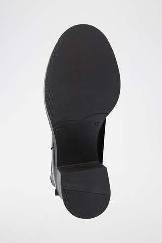 Bottines Chelsea en cuir Regular  - Noir